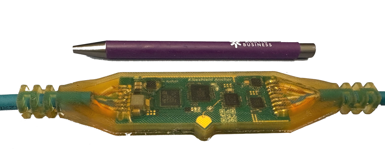 Kiteshield UWB Anchor with overmolding